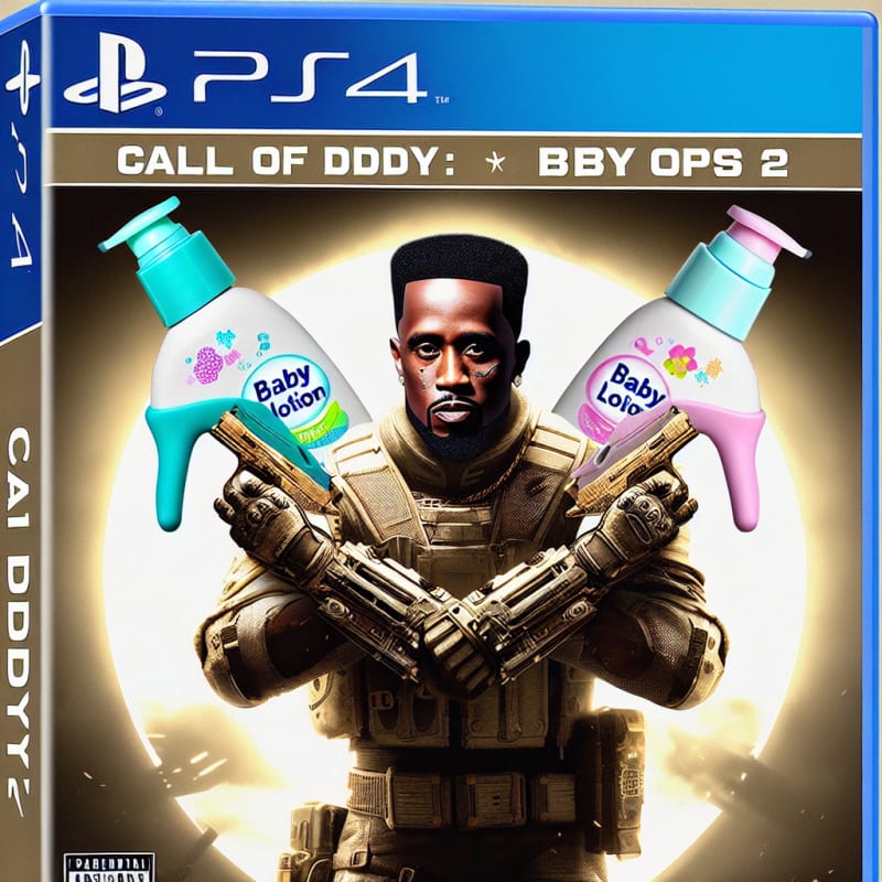 create box art like iconic "Call of Duty: Black Ops 2" but make it "Call of Didd