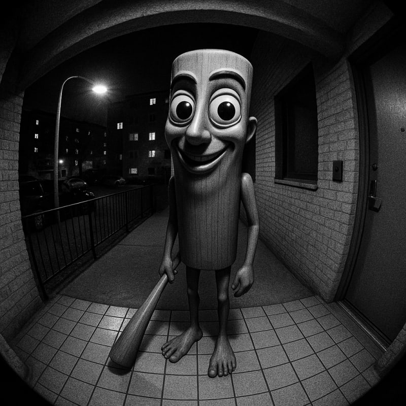 Overhead surveillance camera view, fisheye lens. This image of Tong Tong Tong Sa