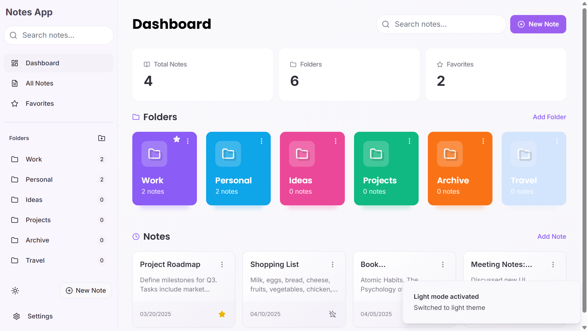 Note Taking App