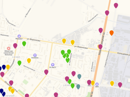 Администрация Благовещенска разработала интерактивную карту развития города