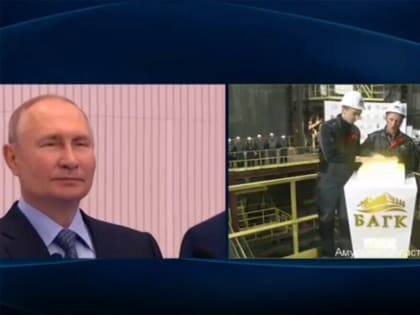 На ВЭФ Путин нажал символическую кнопку, запустив крупнейшее производство в Амурской области