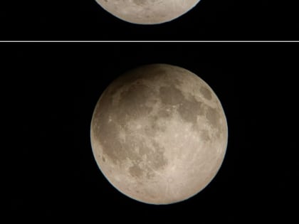 Темнеет на глазах: благовещенка сняла полутеневое лунное затмение