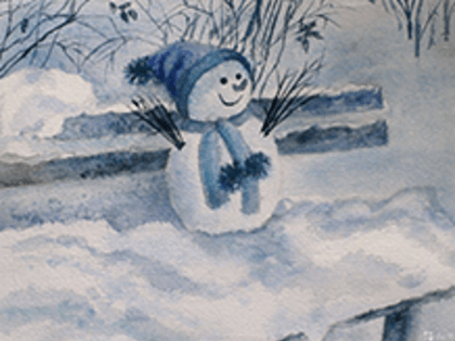 Юных белогорцев приглашают на конкурс рисунков «Я и друг мой - Снеговик»!