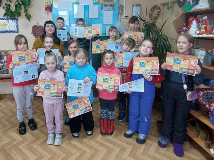 Детям рассказывают о правилах пожарной безопасности