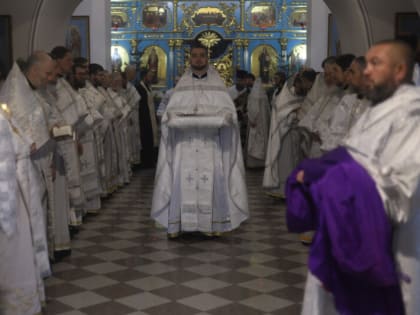 Архиепископ Лукиан возглавил соборное богослужение в Благовещенском кафедральном соборе