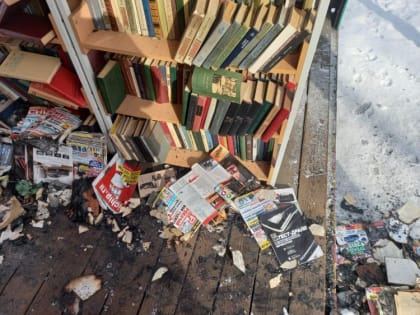 Полиция начала проверку по поводу поджога книгообменника в Благовещенске