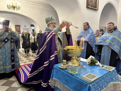 Архиепископ Лукиан совершил молебен с акафистом Божией Матери у Ее чудотворного Албазинского образа в Кафедральном соборе Благовещения Пресвятой Богородицы