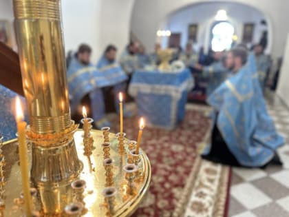 Архиепископ Лукиан совершил молебен с акафистом Божией Матери у Ее чудотворного Албазинского образа в Кафедральном соборе Благовещения Пресвятой Богородицы