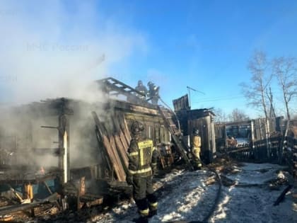 В Благовещенске горело частное подворье