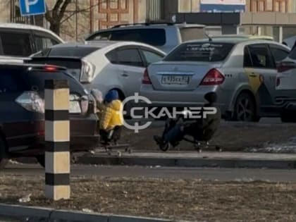 Детские шалости: на парковке «Флагмана» предупреждают об опасности