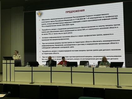 Заседание по вопросам заболеваемости внебольничными пневмониями в Амурской области