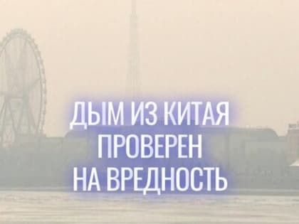 Задымление в Благовещенске из-за пожаров в Китае