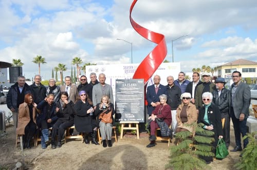 Inaugura Tijuana Innovadora escultura “La Flama” en Jardín del Recuerdo