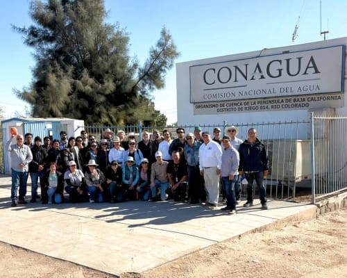 Muestran recorrido del agua de Estados Unidos a Tijuana