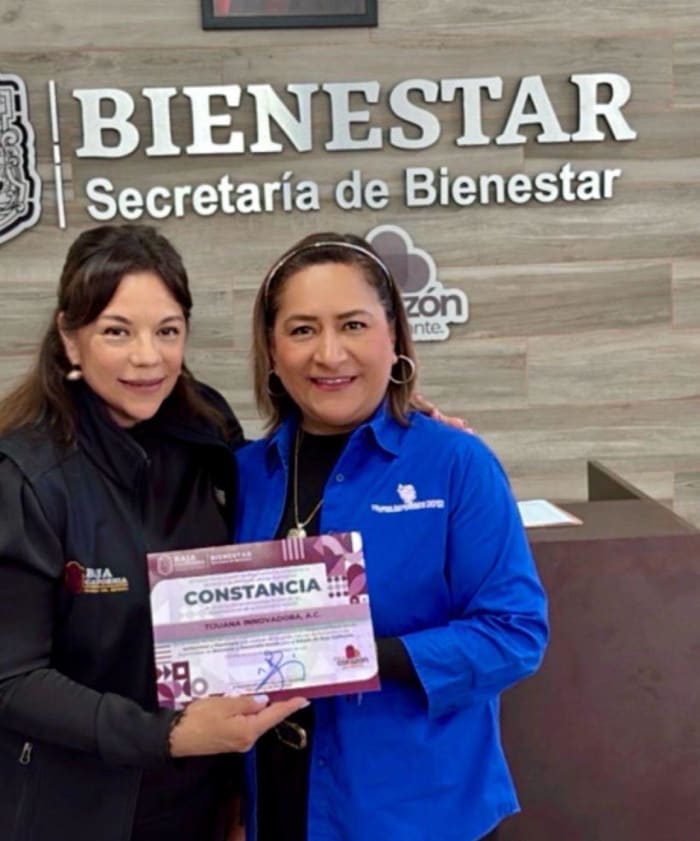 Tijuana Innovadora recibe constancia del catálogo estatal de OSC