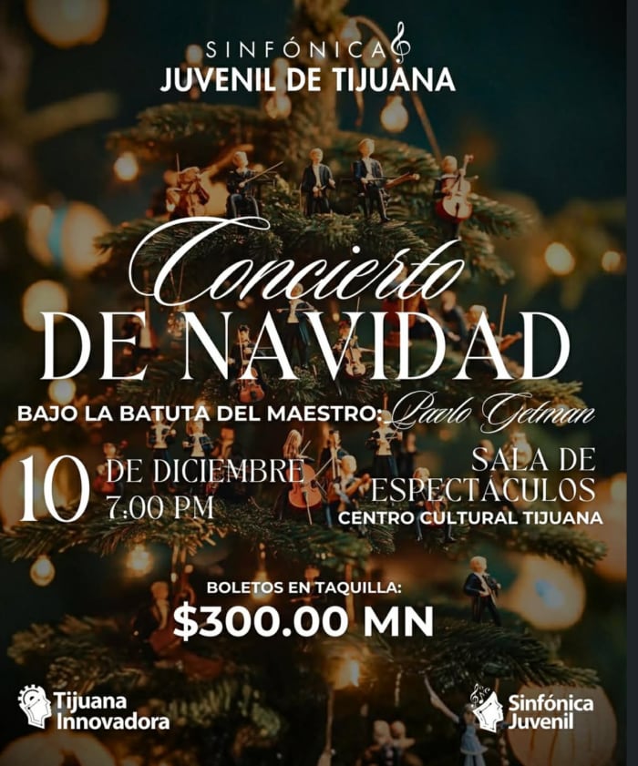 Sinfónica Juvenil de Tijuana invita a su gran concierto de invierno