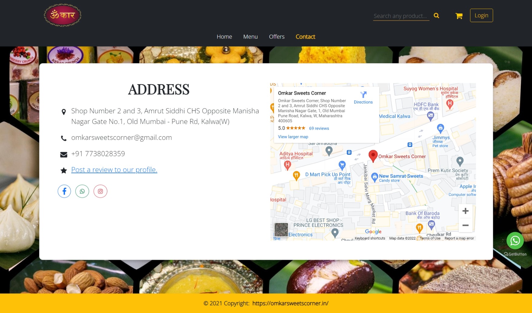 contact page