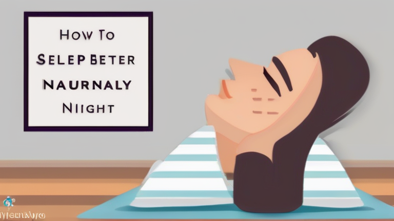 How to sleep better at night naturally