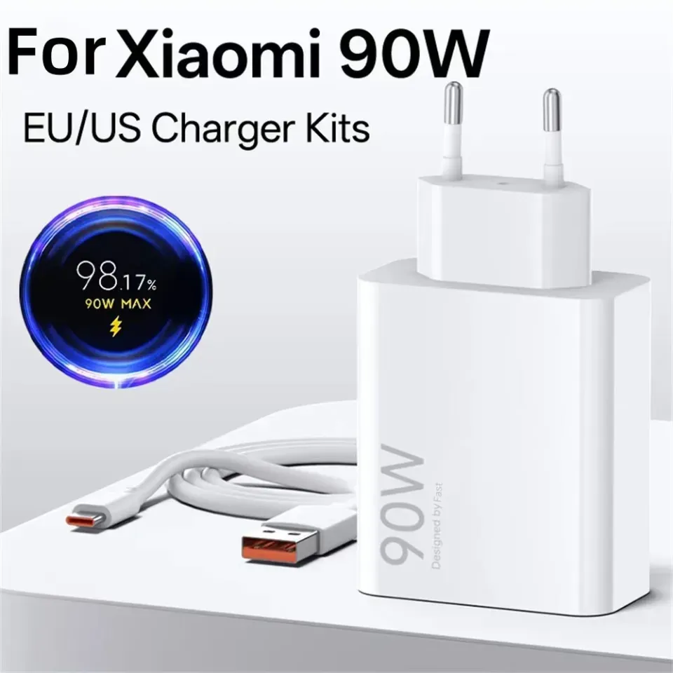 xiaomi 90w hypercharge type-a fast charger combo with 100cm cable | 3 months warranty