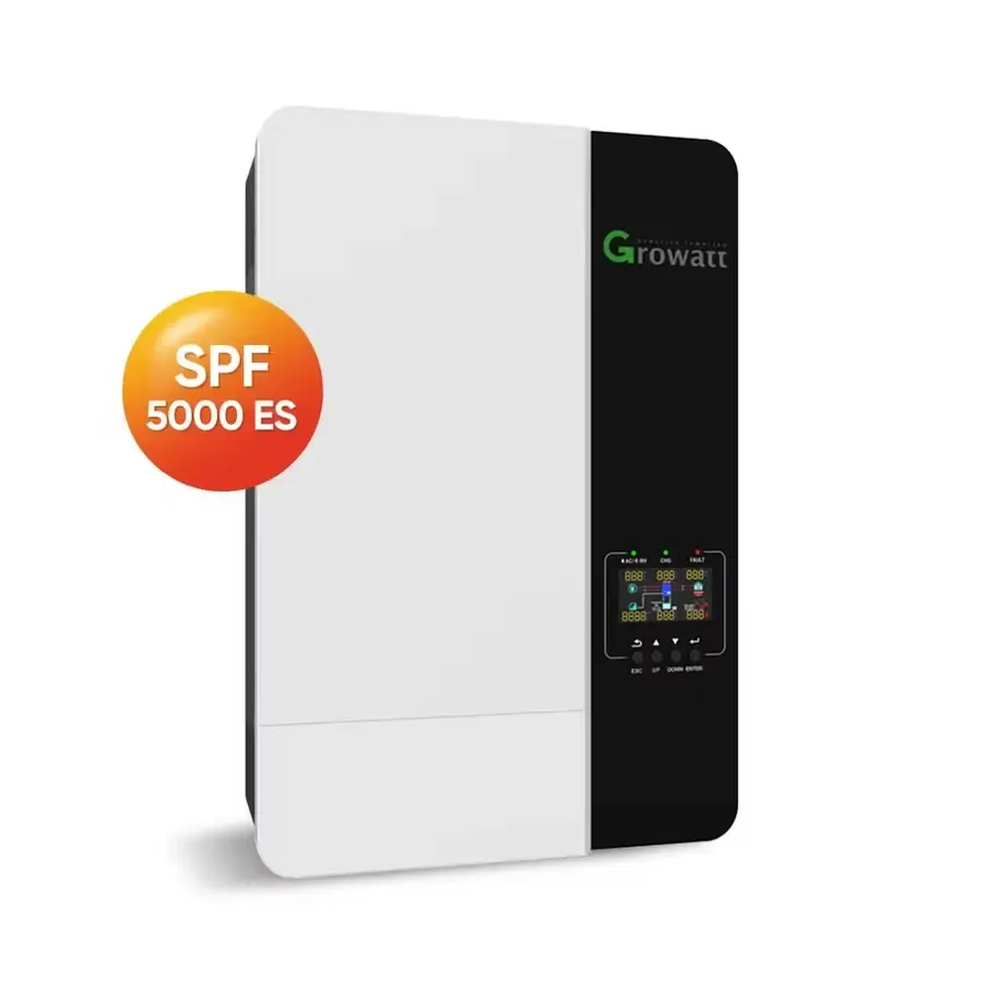 growatt spf 5000 es mppt hybrid solar inverter 48v