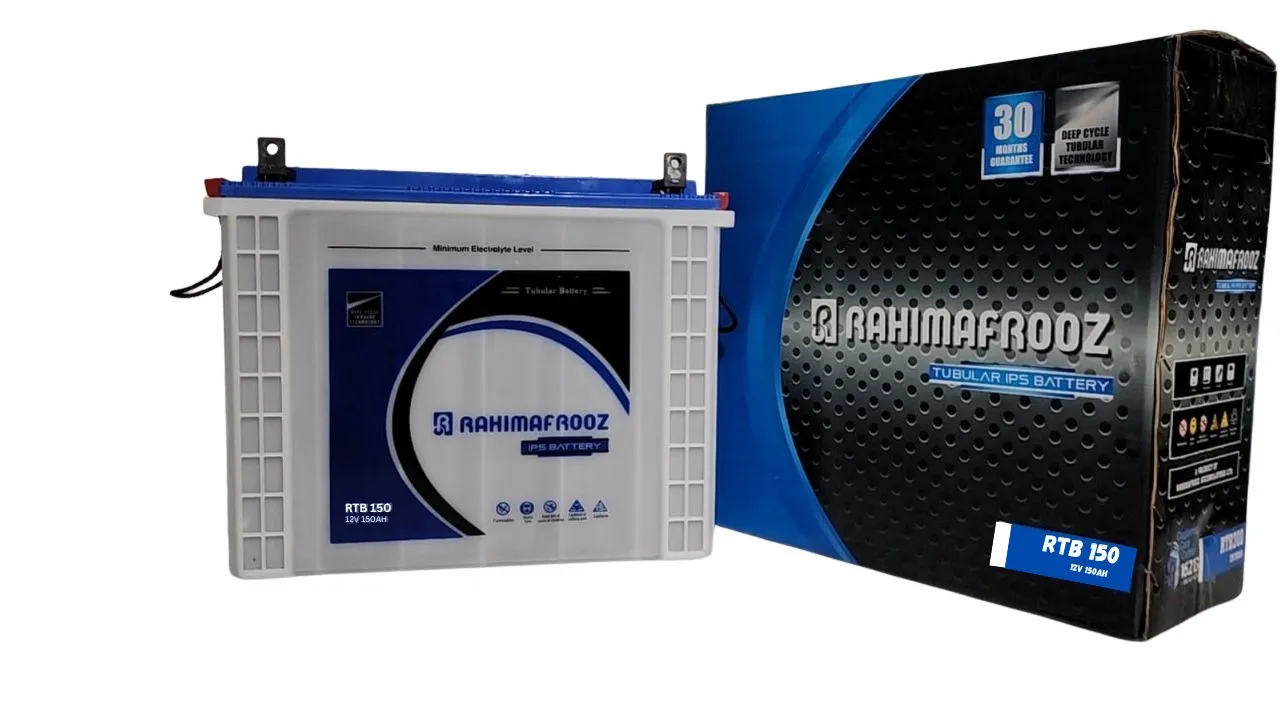 rahimafrooz tall tubular rtb 150ah battery