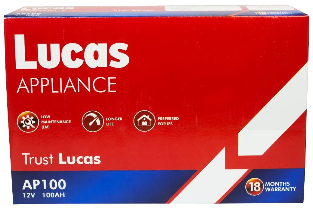 lucas appliance ap 100 ips battery