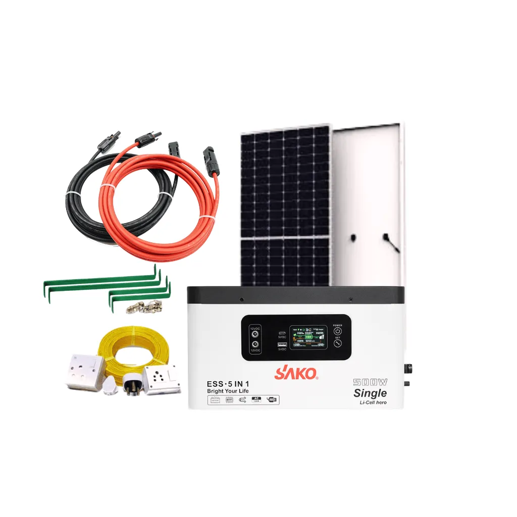 3 fan 5 light smart solar ips ups hybrid combo package