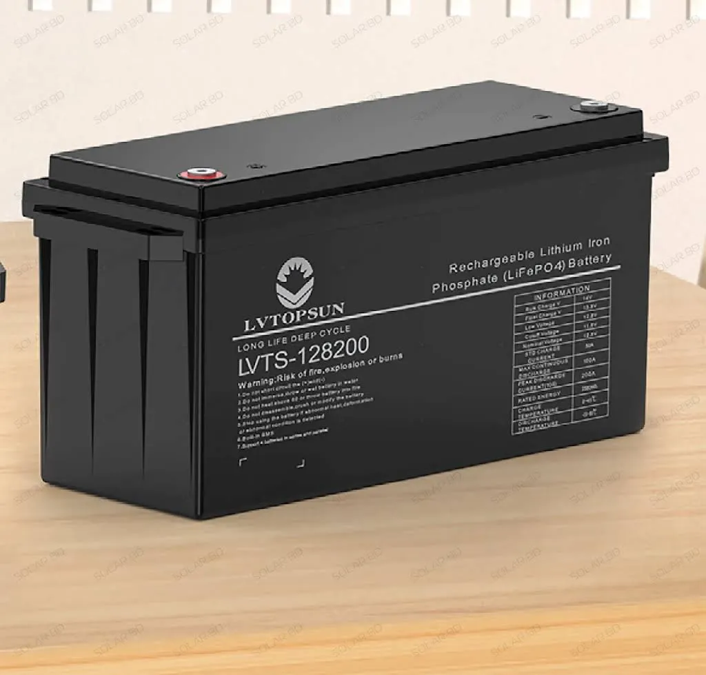 lvtopsun 12.8v 200ah 2.56kwh lithium-ion (lefepo4) battery