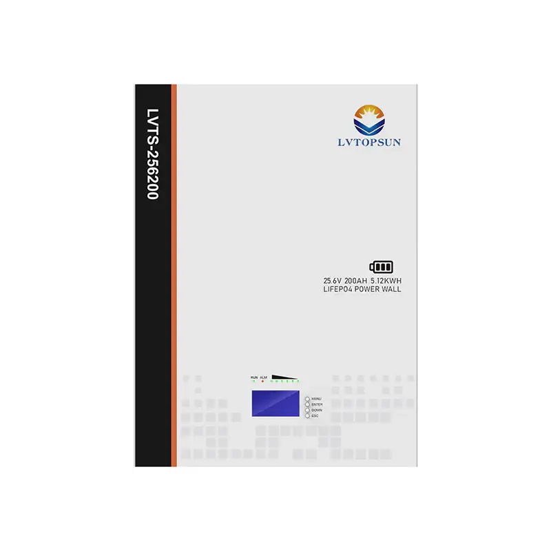 lvtopsun 25.6v 200ah 5.12kwh lithium-ion (lefepo4) battery