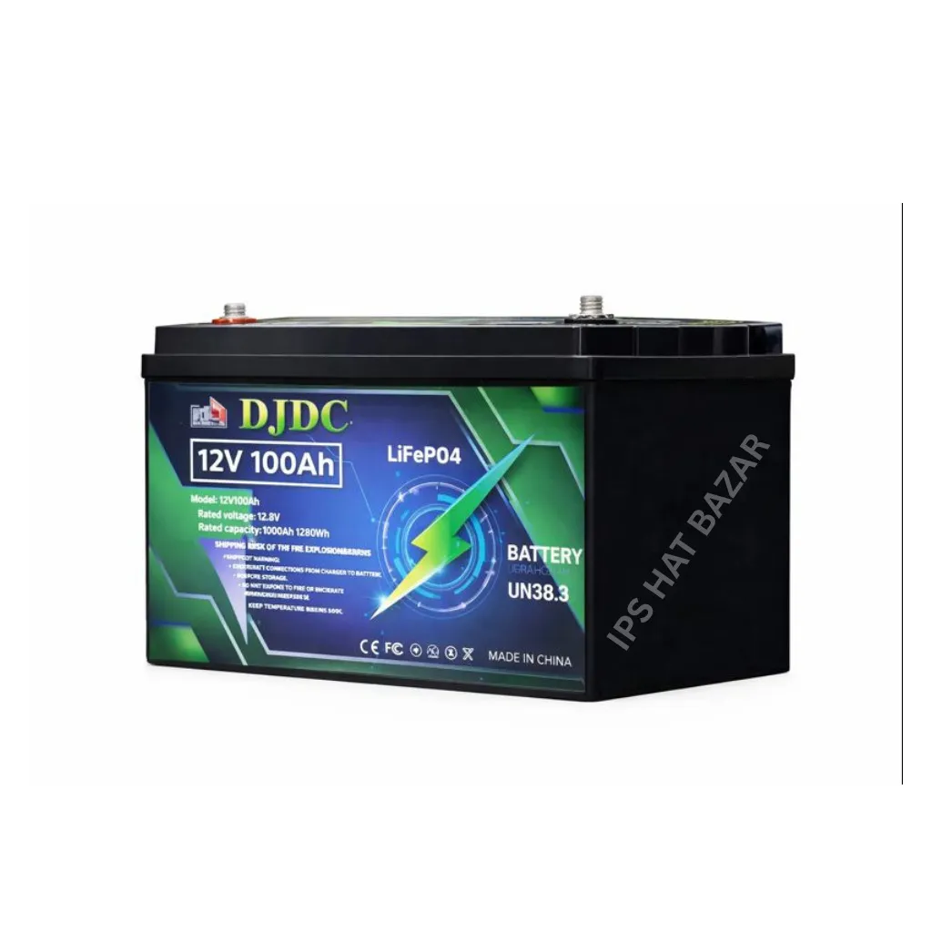 djdc lifepo4 12.8v 100ah 1280wh lithium battery