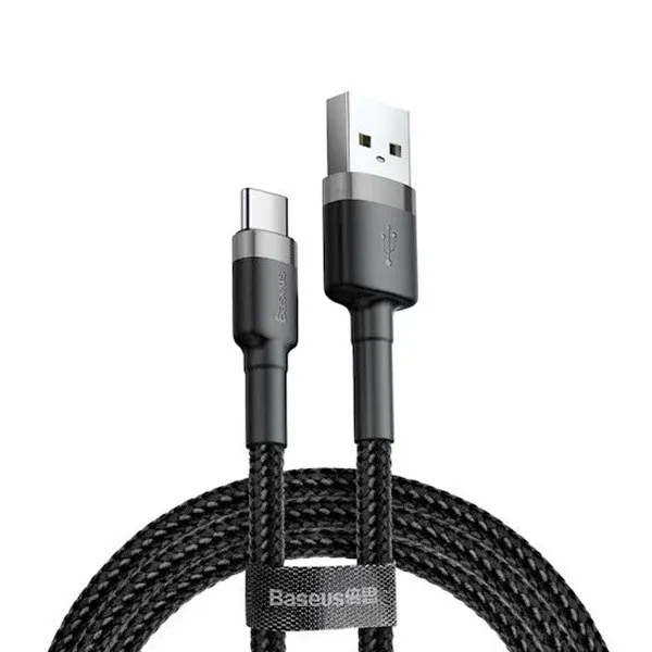 qcy dc08 30w quick charge pd type-c to lightning data cable–black