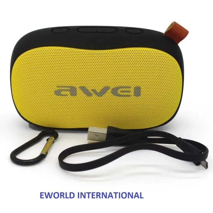 awei y900 - wireless bluetooth speaker - black and yellow