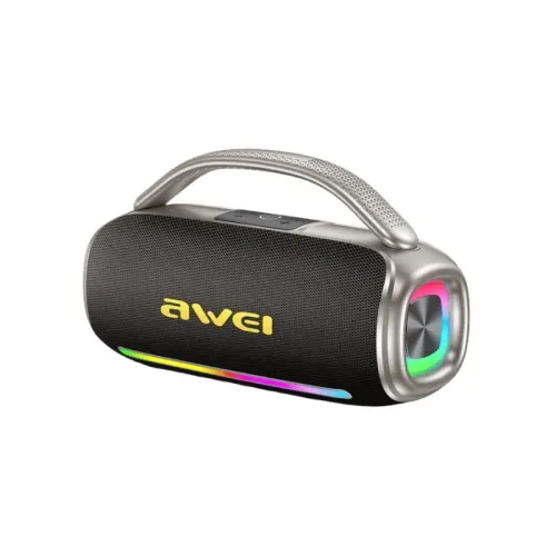 awei y887 pro 40w portable bluetooth outdoor speaker with rgb light