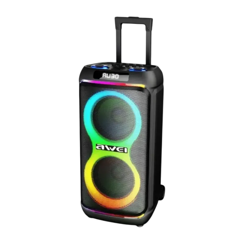 awei kt33 bluetooth speaker troly with 2 microphone