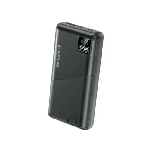 awei pa-37 pd fast charging digital power bank 20000mah