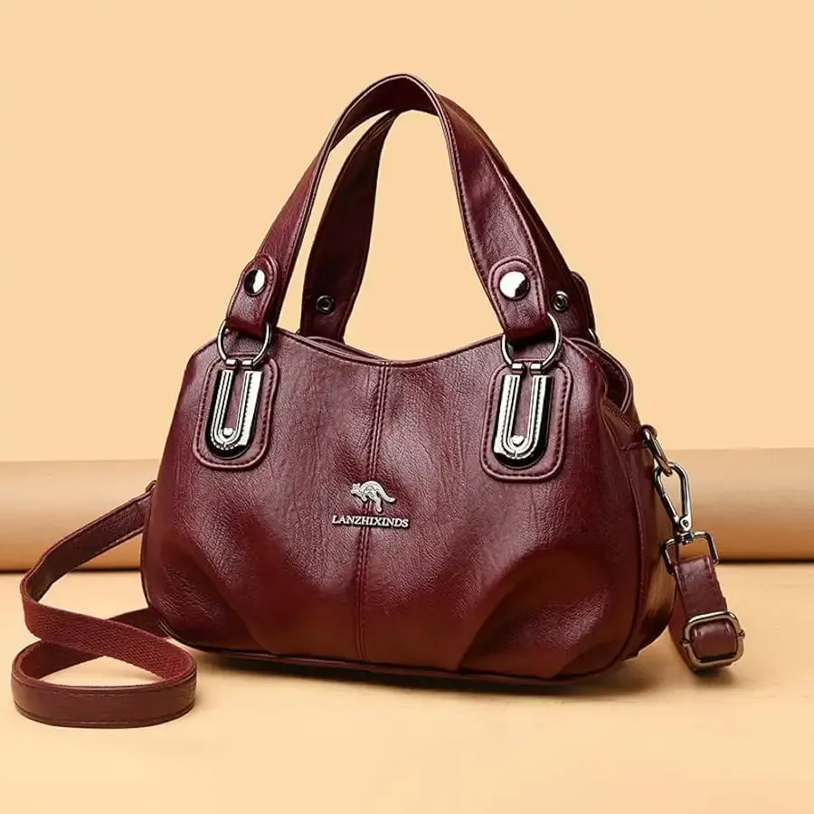premium 3 layer women handbag upayon