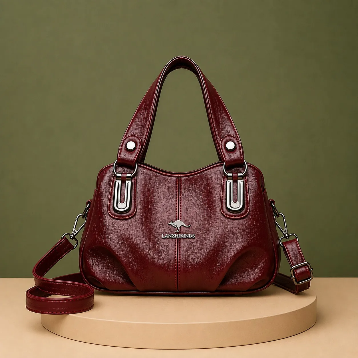 premium 3 layer women handbag