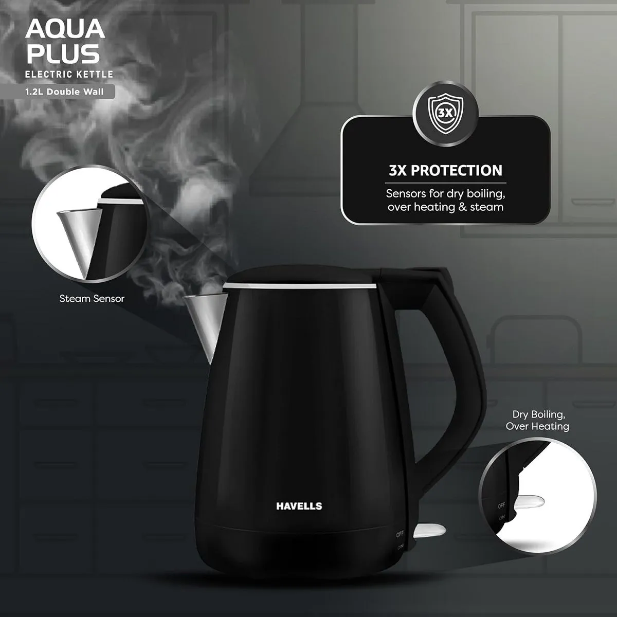 Havells Aqua Plus 1250 W Electric Kettle price in Nepal-4