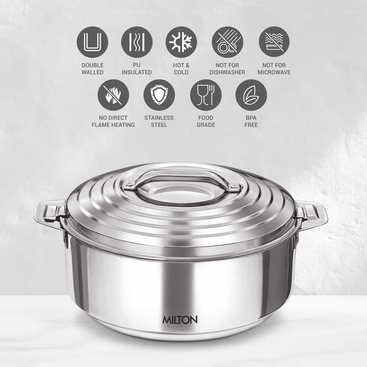 Milton Galaxia Stainless Steel Casserole price in Nepal-3