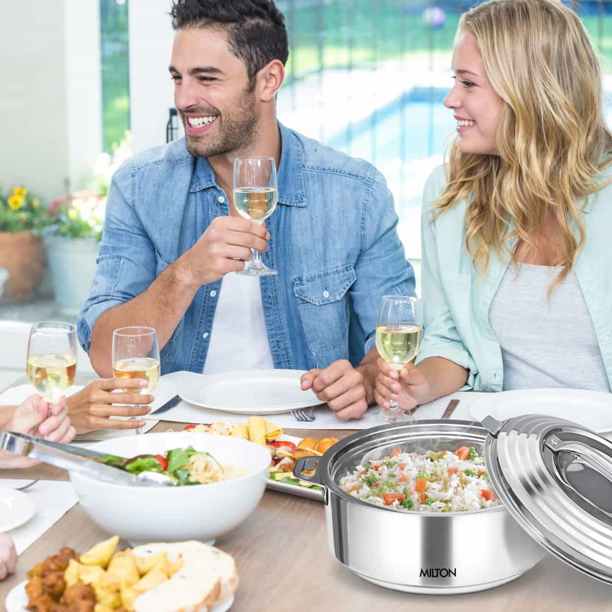 Milton Galaxia Stainless Steel Casserole price in Nepal-1
