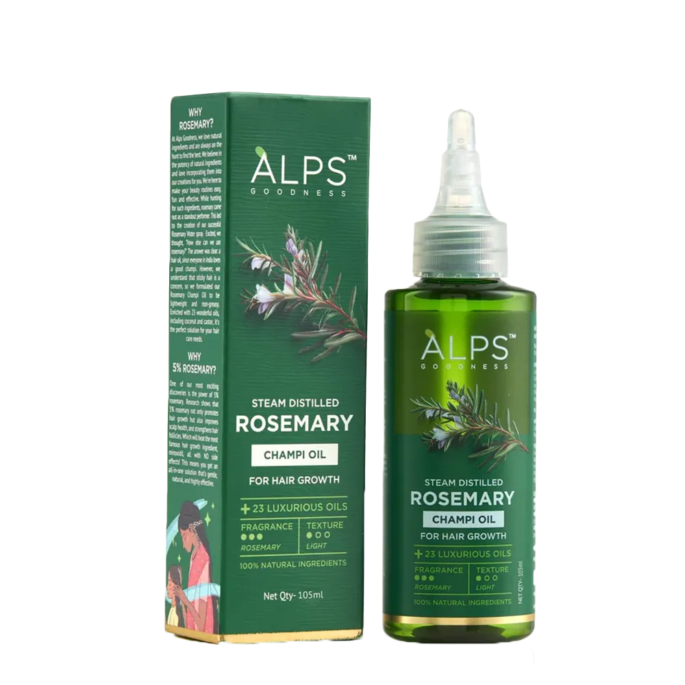 Alps Goodness Rosemary Hair Oil | non-sticky Hair | Growth & Silkiness