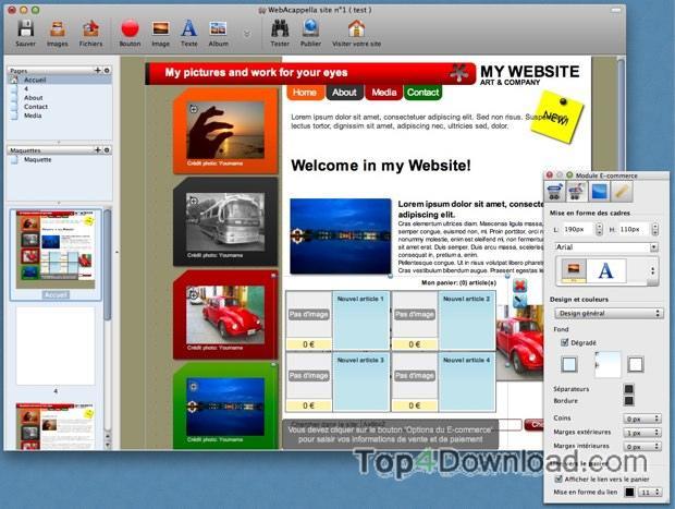 Web Acappella for Mac OS X screenshot