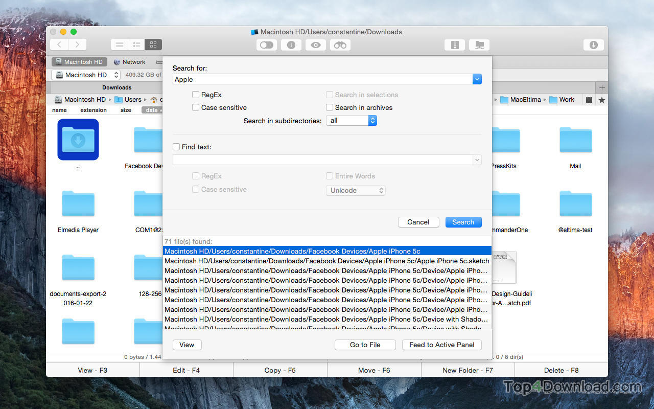 Commander One Pro for Mac screenshot