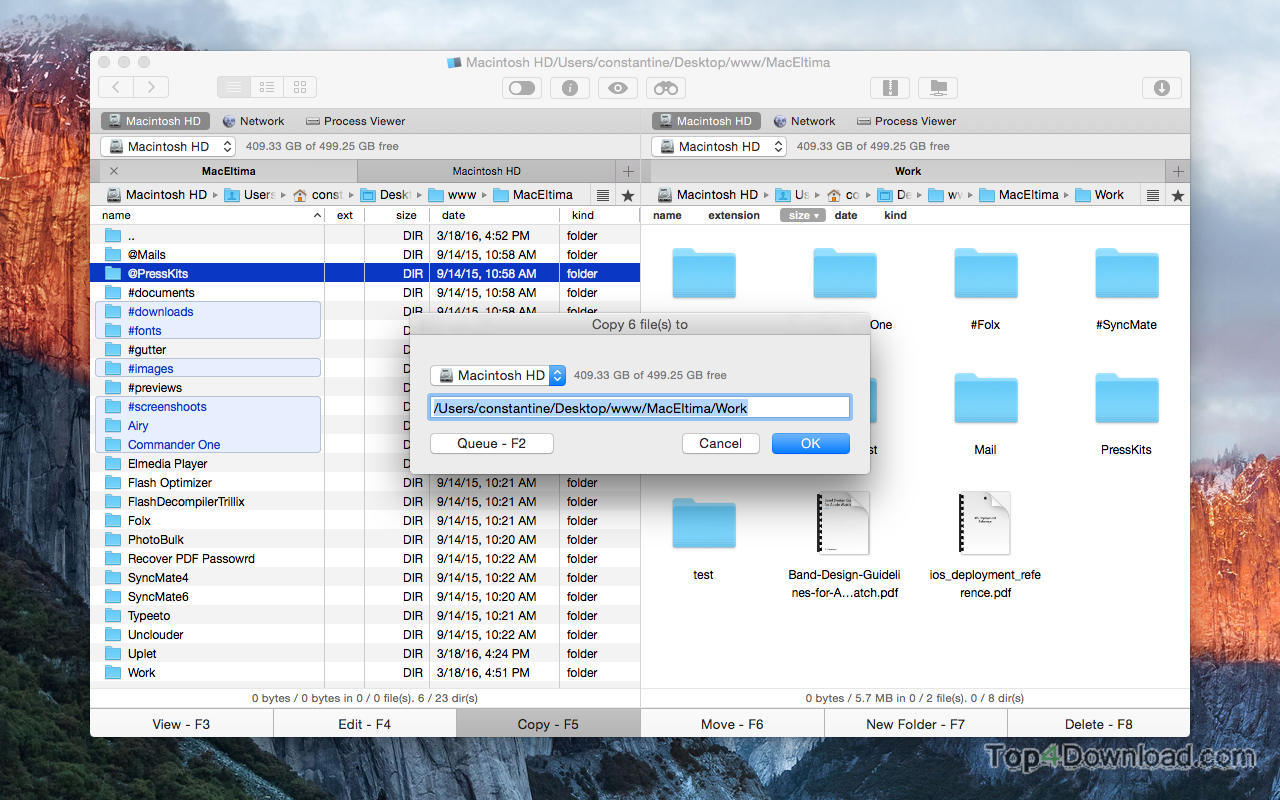 Commander One Pro for Mac screenshot