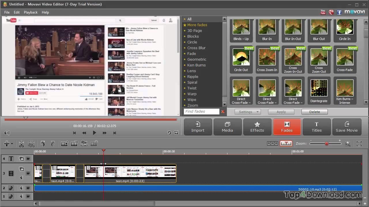 Movavi Video Editor screenshot
