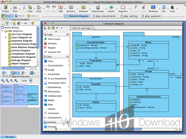 visual paradigm for uml modeler edition download