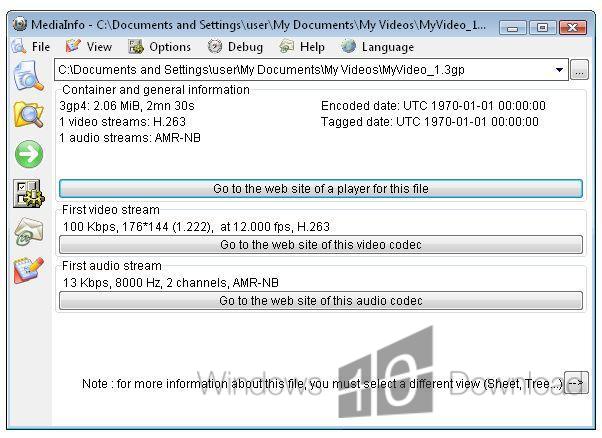 media info download