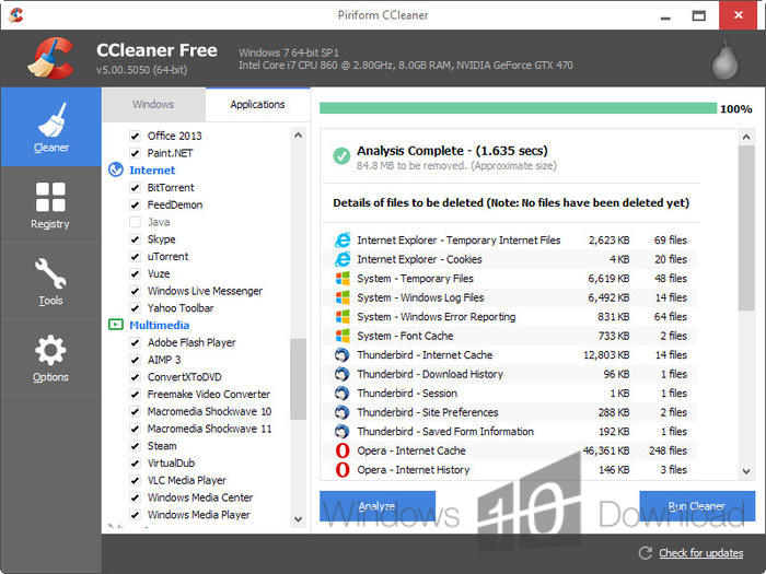 Ccleaner for win 10 download website promo after effects download