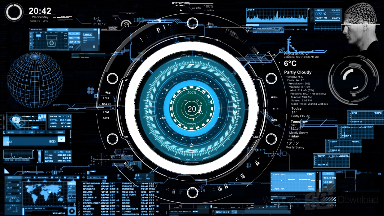 Open hardware monitor rainmeter 10