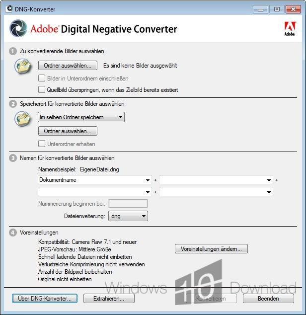 adobe dng converter download windows 10